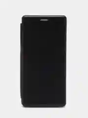 Черный чехол-книжка для Samsung S11, Самсунг С11 золотой и черный цвет с карманом для карт