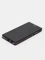 Черный чехол-книжка для Samsung S11, Самсунг С11 золотой и черный цвет с карманом для карт