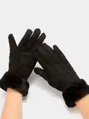 Угольный сенсорные женские зимние перчатки