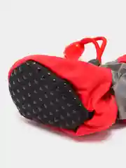 Красный меховые ботинки для собак, утепленные
