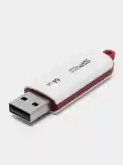 Белый флешка USB Silicon Power LuxMini 320, 16 Гб / 32 Гб / 64 Гб, подарок на 8 марта