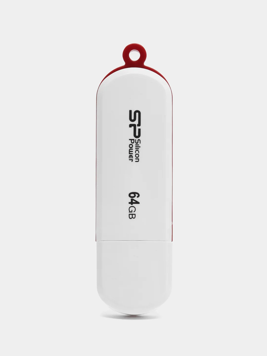 Белый флешка USB Silicon Power LuxMini 320, 16 Гб / 32 Гб / 64 Гб, подарок на 8 марта