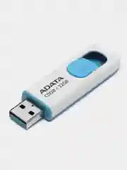 Белый флешка A-Data C008, USB, выдвижная,  16 / 32 / 64 Гб, флеш-накопитель