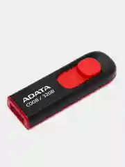 Красный флешка A-Data C008, USB, выдвижная,  16 / 32 / 64 Гб, флеш-накопитель