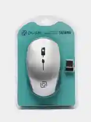 Белый мышь беспроводная Oklick 565MW Glossy, USB