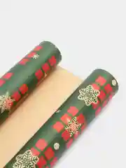 Черный бумага упаковочная крафтовая "Новый год", 50*70 см