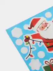 Индиго наклейки на окна А4 новогодние