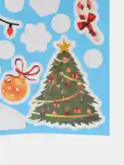 Индиго наклейки на окна А4 новогодние