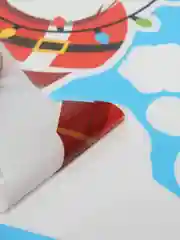 Индиго наклейки на окна А4 новогодние
