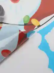 Серый наклейки на окна А4 новогодние