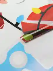 Синий наклейки на окна А4 новогодние