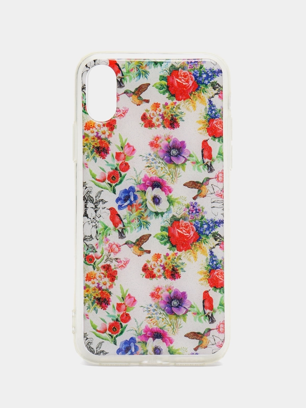 Чехол iPhone X / Xs силиконовый с рисунком