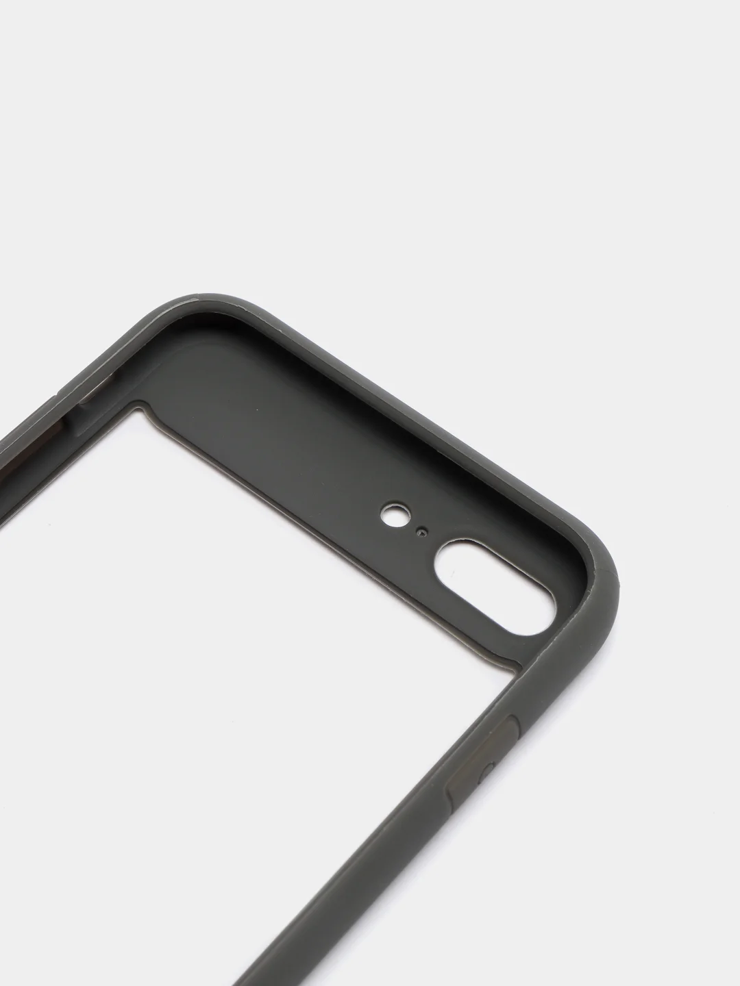 Серый противоударный чехол бампер iPhone 7 / 8 / Se 2020 / X / Xs / 6 Plus / 7 Plus / 8 Plus