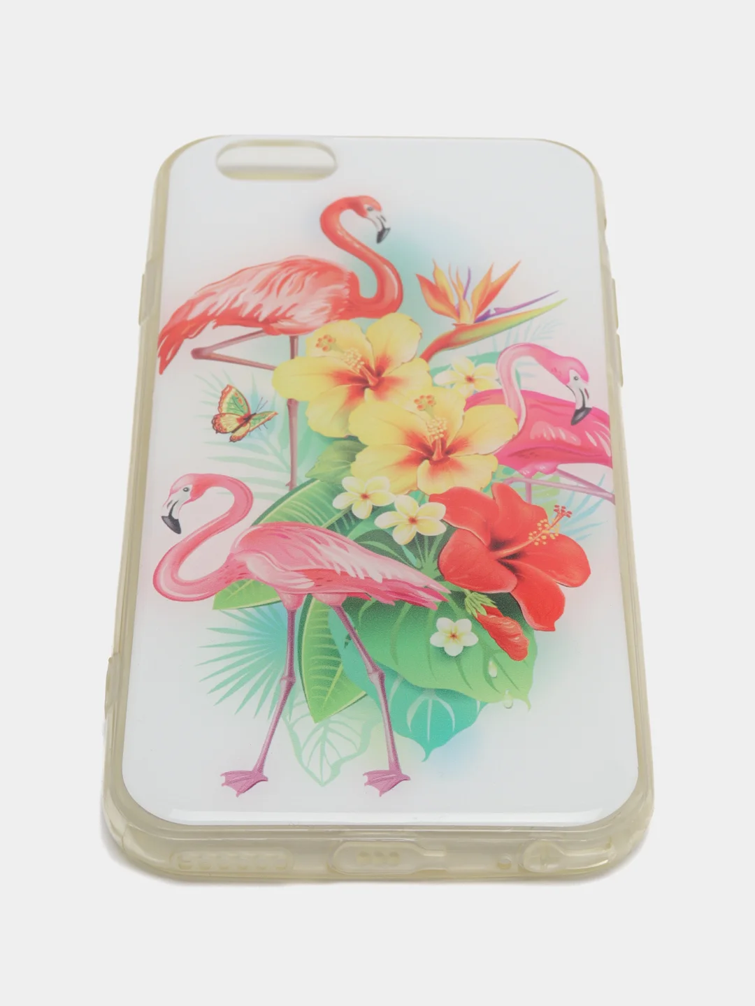 Белый чехол iPhone 6 / 6s силиконовый с рисунком