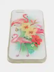 Белый чехол iPhone 6 / 6s силиконовый с рисунком