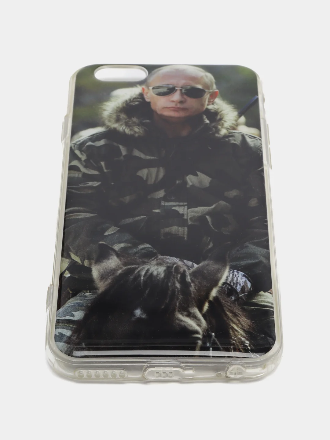 Зелёный хаки силиконовый чехол iPhone 6 / 6S с рисунком