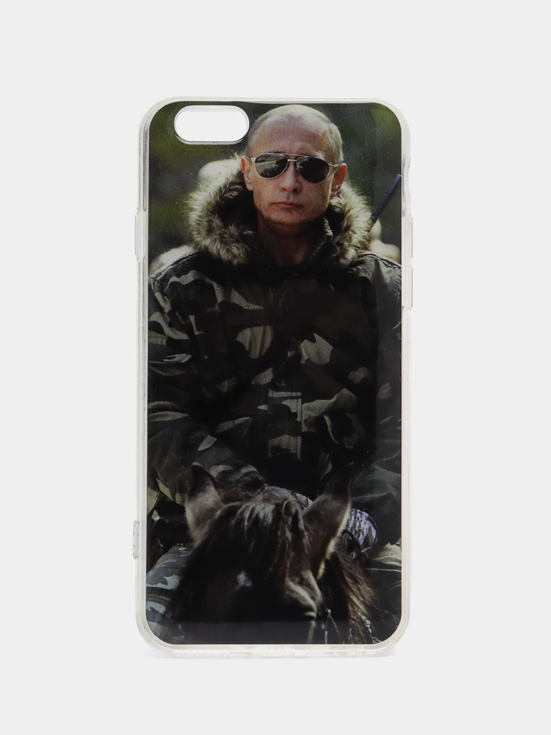 Зелёный хаки силиконовый чехол iPhone 6 / 6S с рисунком