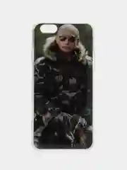 Зелёный хаки силиконовый чехол iPhone 6 / 6S с рисунком