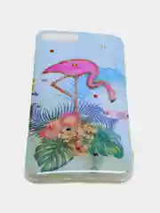Лазурный силиконовый чехол с рисунком на айфон 6 / 6s / X / Xs / 7 Plus / 8 Plus
