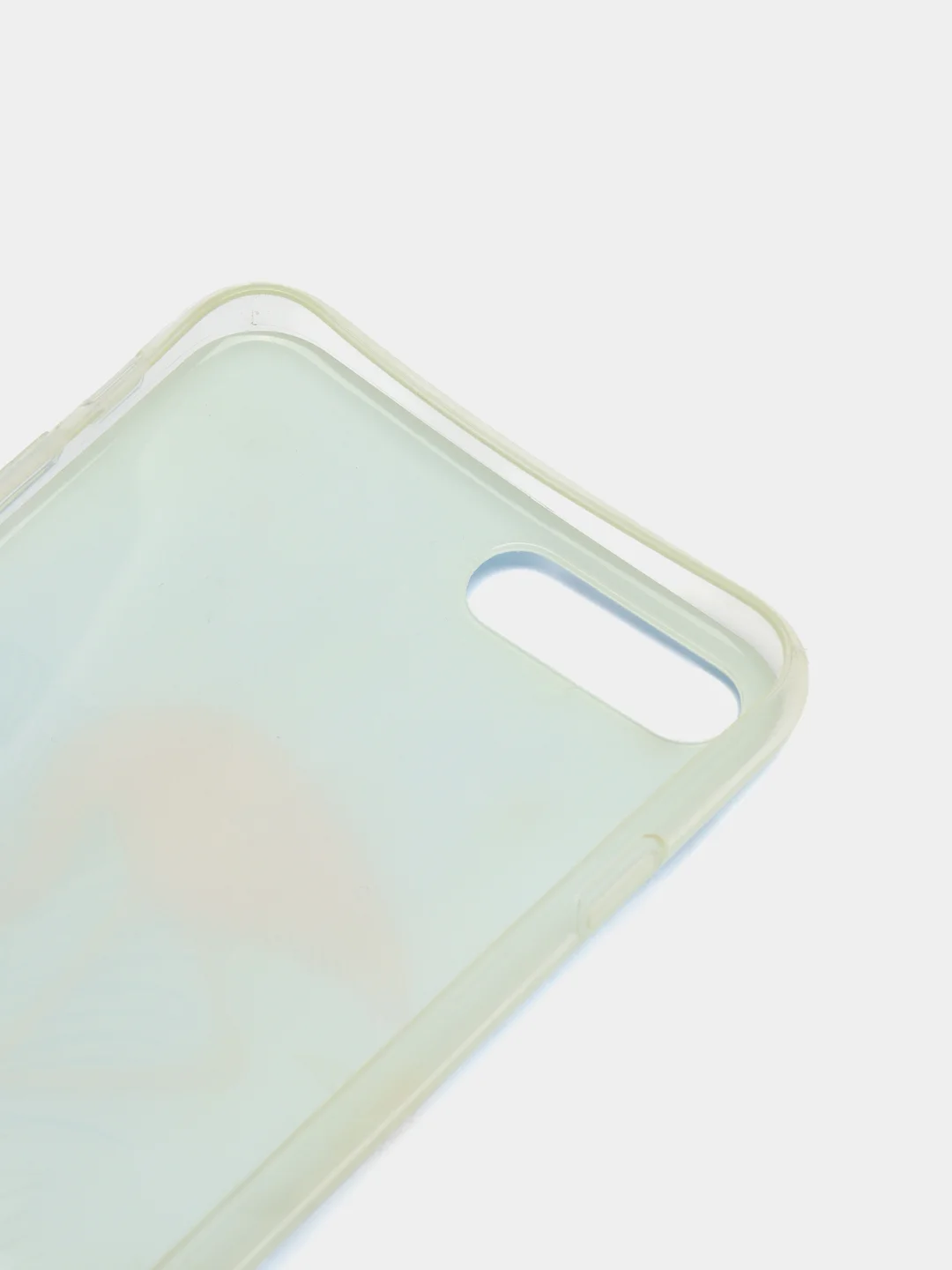 Лазурный силиконовый чехол с рисунком на айфон 6 / 6s / X / Xs / 7 Plus / 8 Plus
