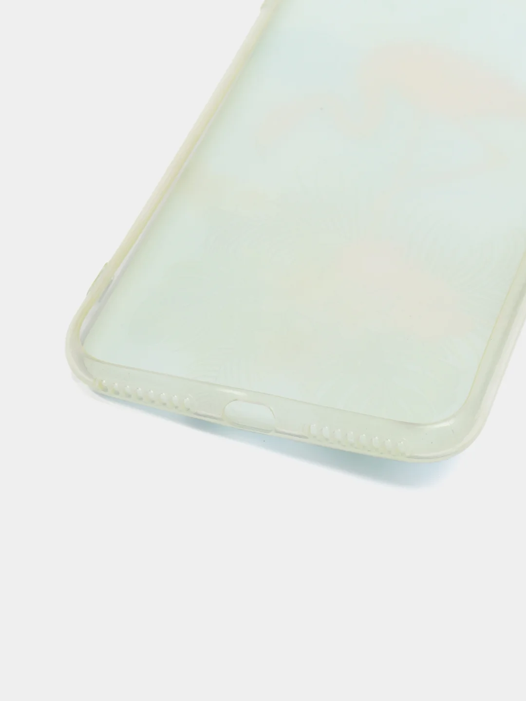 Лазурный силиконовый чехол с рисунком на айфон 6 / 6s / X / Xs / 7 Plus / 8 Plus