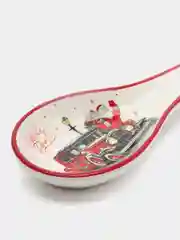 Алый подставка под ложку новогодняя