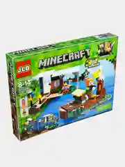 Коричневый конструктор майнкрафт, дом на дереве, деревня Minecraft, дракон, остров сокровищ, крепость