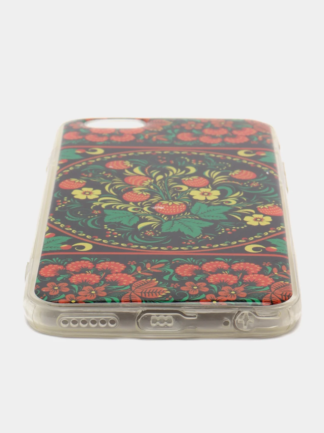 Красный силиконовый чехол iPhone 6 / 6S с рисунком