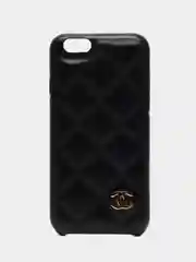 Черный кожаный чехол для iPhone 6 / 6s / 7 Plus / 8 Plus