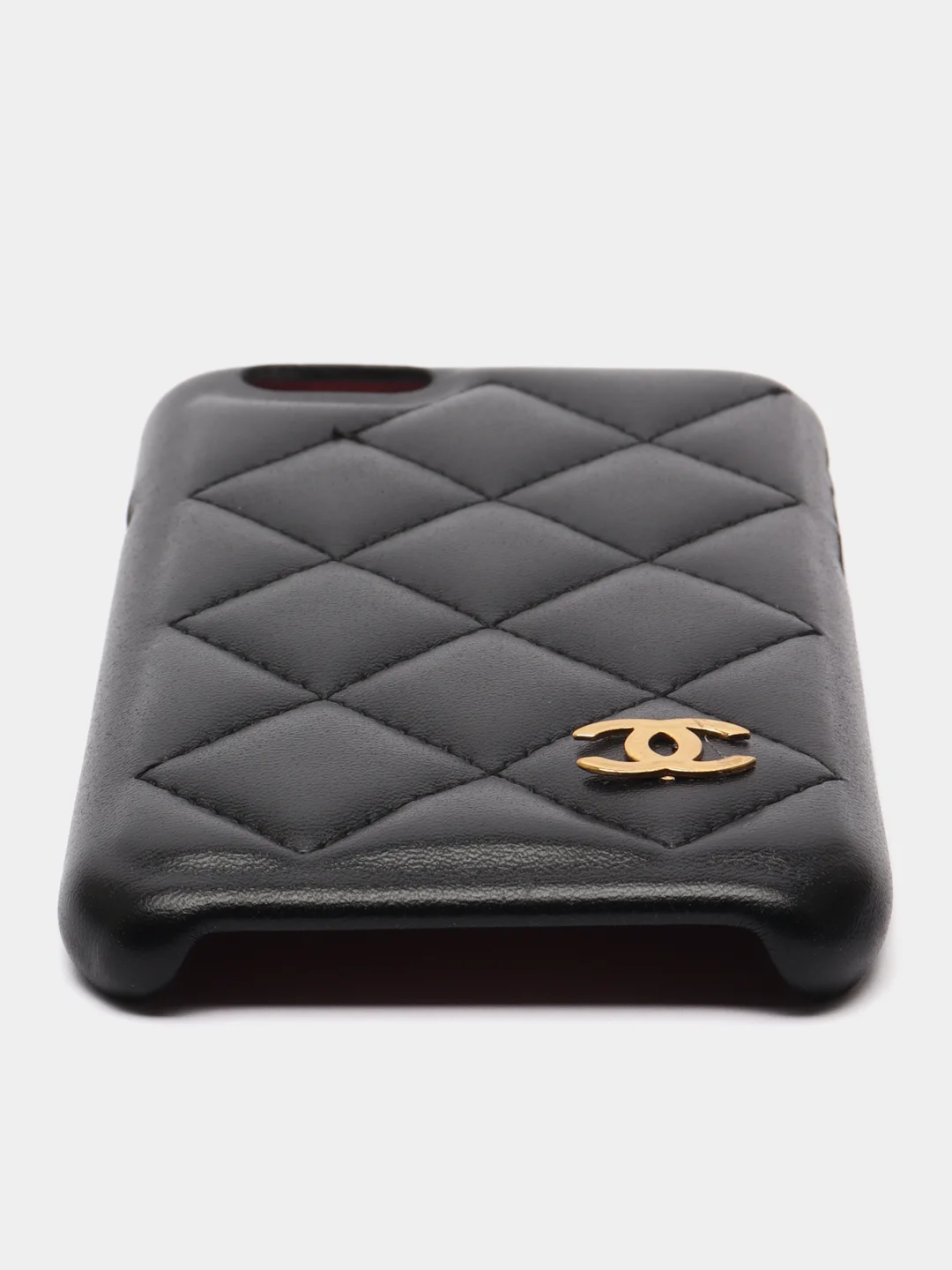Черный кожаный чехол для iPhone 6 / 6s / 7 Plus / 8 Plus