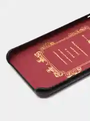 Черный кожаный чехол для iPhone 6 / 6s / 7 Plus / 8 Plus
