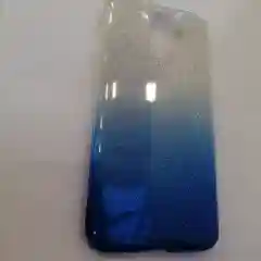Силиконовый усиленный с блестками чехол Samsung J8 2018