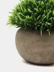 Зеленый цветы искусственные в кашпо, 3 цвета