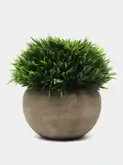 Зеленый цветы искусственные в кашпо, 3 цвета