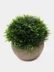 Зеленый цветы искусственные в кашпо, 3 цвета