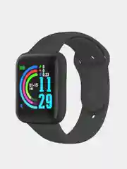 Черный умные смарт часы  Smart Watch / Фитнес браслет женские и мужские