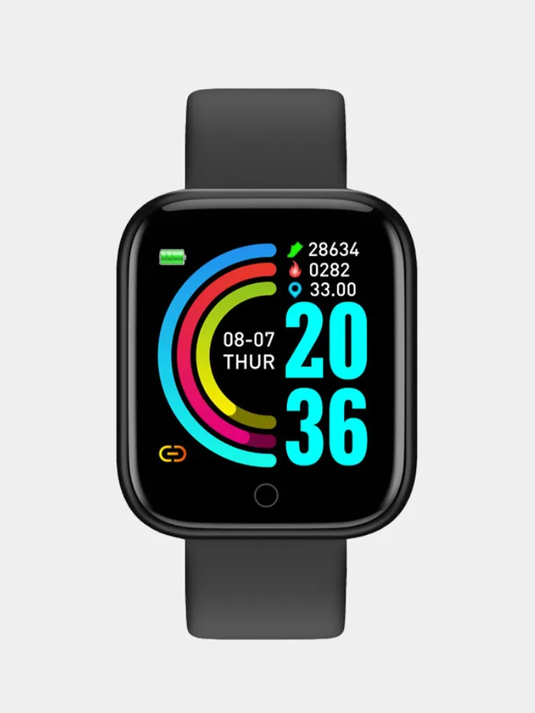 Черный умные смарт часы  Smart Watch / Фитнес браслет женские и мужские
