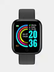 Черный умные смарт часы  Smart Watch / Фитнес браслет женские и мужские