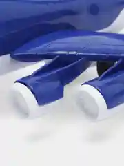 Синий самолет игрушечный