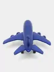 Синий самолет игрушечный