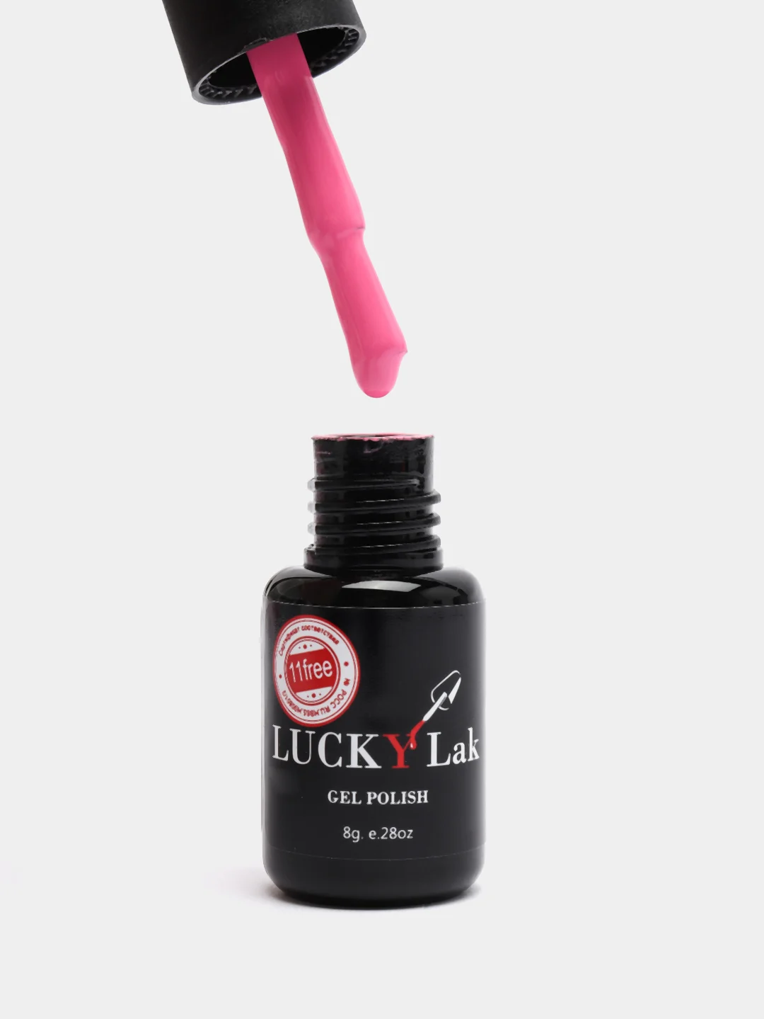 Розовый гель лак, гель лак для ногтей Luckylak Kapsula 04, 8g розовый нюд френч нежный розовый