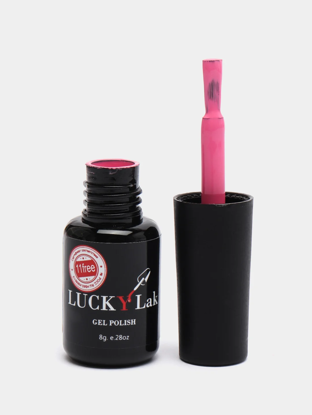 Розовый гель лак, гель лак для ногтей Luckylak Kapsula 04, 8g розовый нюд френч нежный розовый