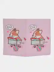 Розовый обложка для паспорта