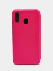 Фуксия чехол книжка на Samsung Galaxy M20, из эко кожи, с карманом