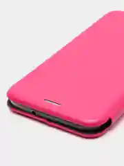 Фуксия чехол книжка на Samsung Galaxy M20, из эко кожи, с карманом