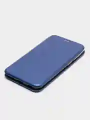 Синий чехол книжка на Samsung Galaxy M20, из эко кожи, с карманом
