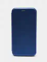 Синий чехол книжка на Samsung Galaxy M20, из эко кожи, с карманом