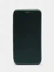 Зеленый чехол книжка на Nokia 2.3, 3.2, 4.2, из эко кожи, с карманом для карт