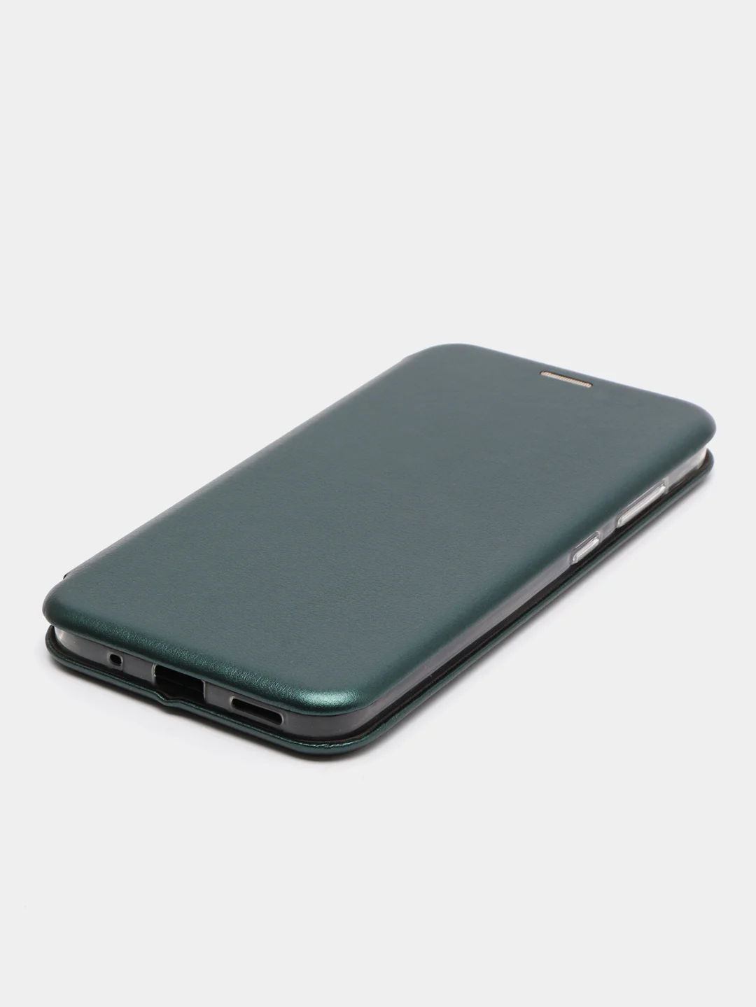 Зеленый чехол книжка на Nokia 2.3, 3.2, 4.2, из эко кожи, с карманом для карт