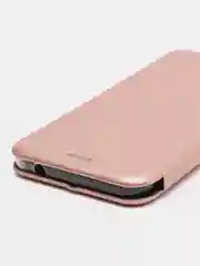 Розовый чехол книжка на Nokia 2.3, 3.2, 4.2, из эко кожи, с карманом для карт